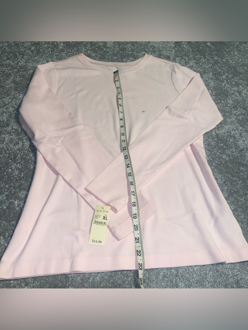 NWT Eddie Bauer Women's Long Sleeve Light Pink T-Shirt ladies XL - Picture 7 of 13